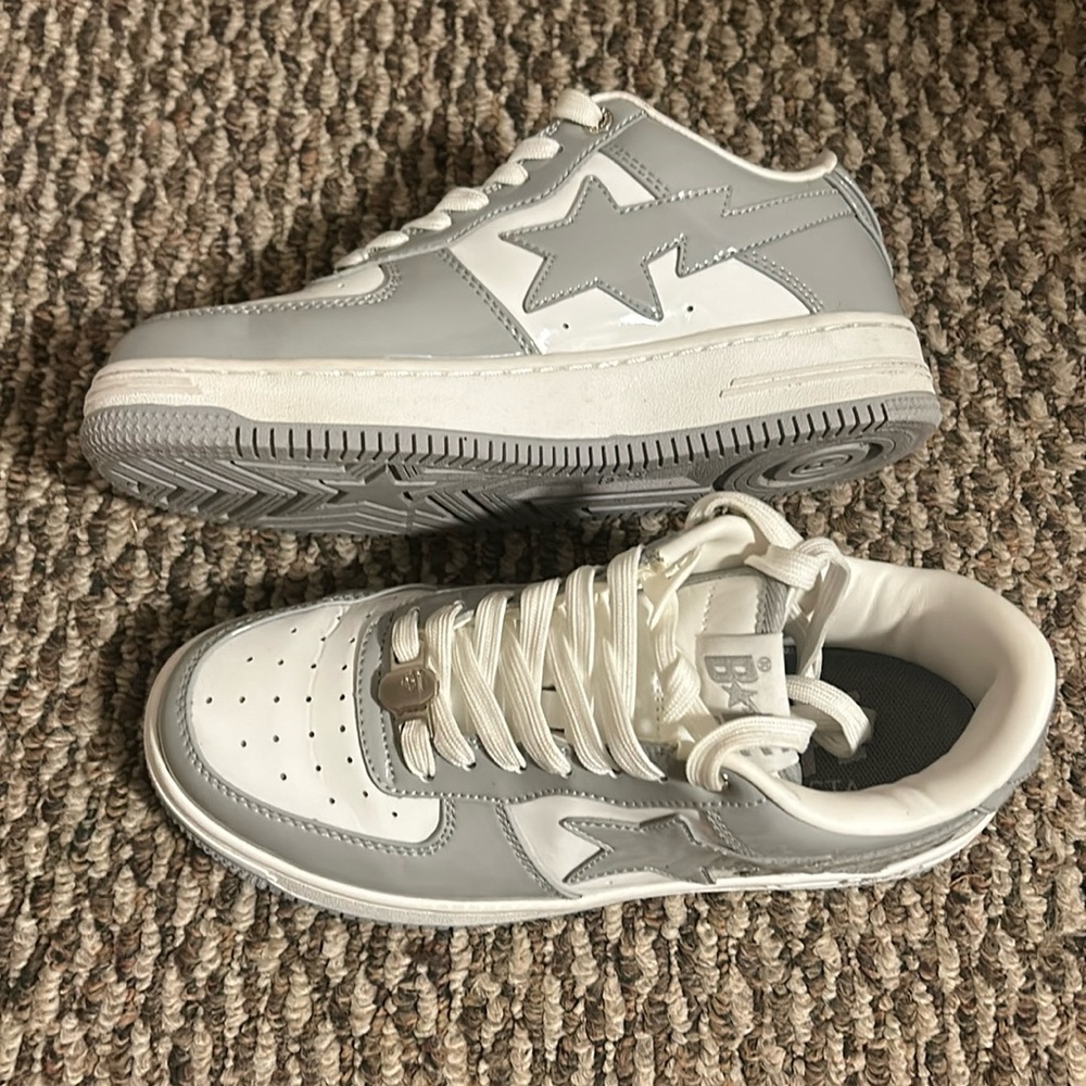 Bapesta woman gray shoes